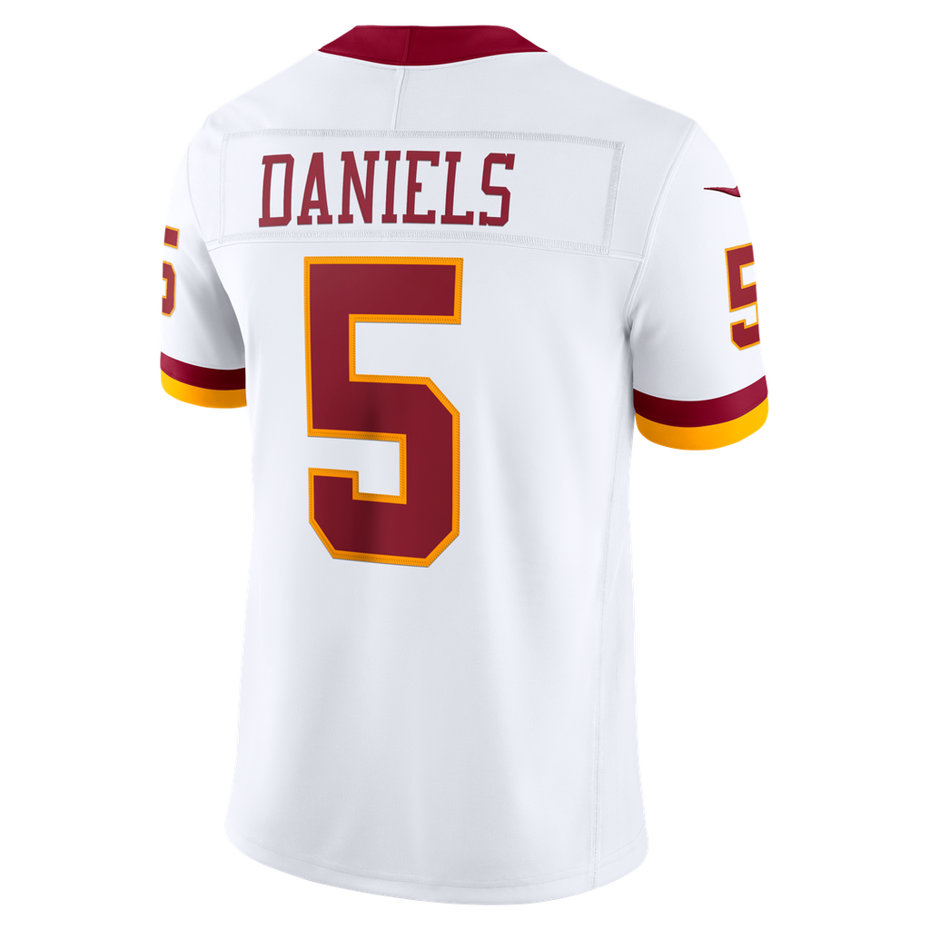 Jayden Daniels Washington Commanders Nike Vapor F.U.S.E. Stitched Limited Jersey - White