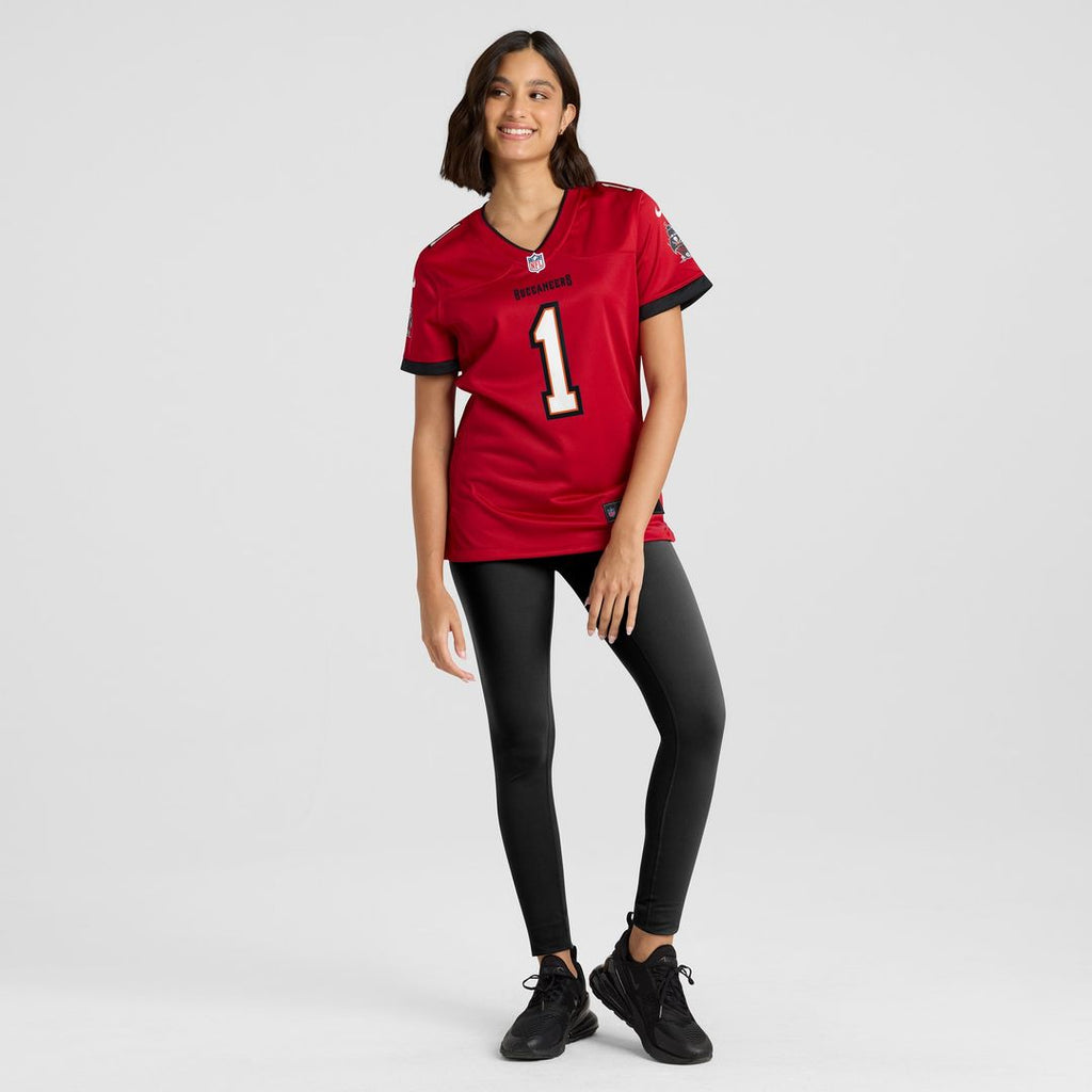 Number 1 Bride Tampa Bay Buccaneers Nike Women's Game Jersey - Red