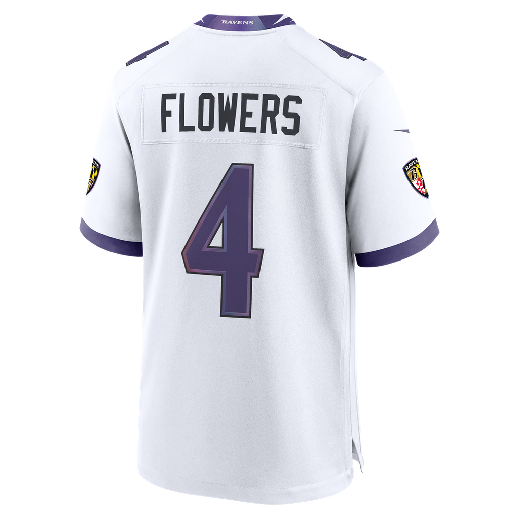 Zay Flowers Baltimore Ravens Nike Alternate Game Jersey - Black