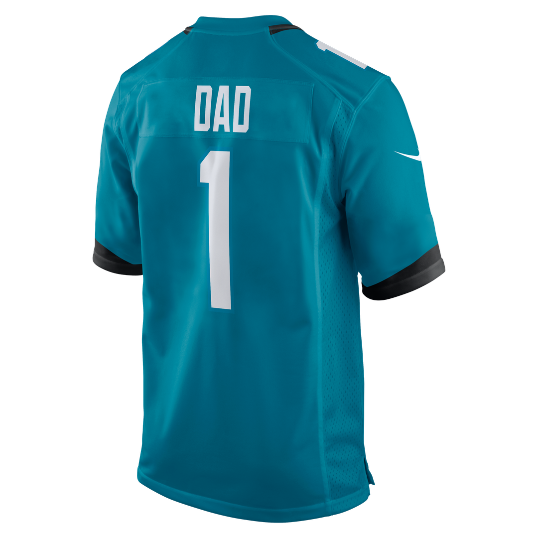 Number 1 Dad Jacksonville Jaguars Nike Game Jersey - Teal
