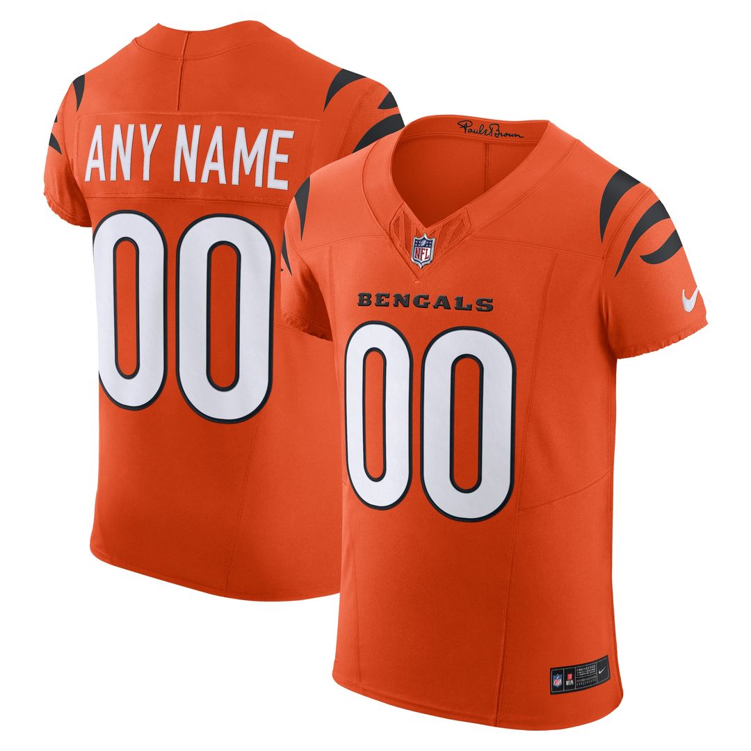 Cincinnati Bengals Nike Team Vapor F.U.S.E. Elite Custom Jersey -  Black