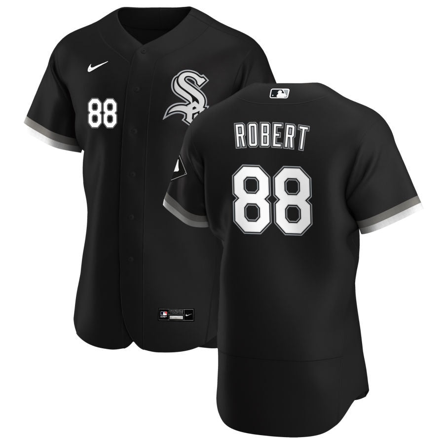 Men s Chicago White Sox Luis Robert Nike Black Alternate Authentic Player Jersey Official Team Jersey Sports Fan Apparel Official NFL Team Jersey