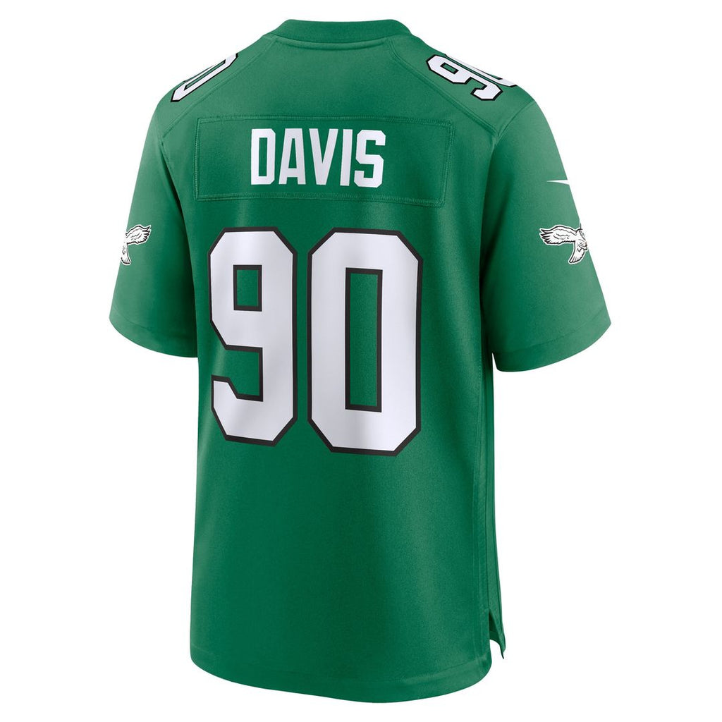 Jordan Davis Philadelphia Eagles Nike Alternate Game Jersey - Kelly Green