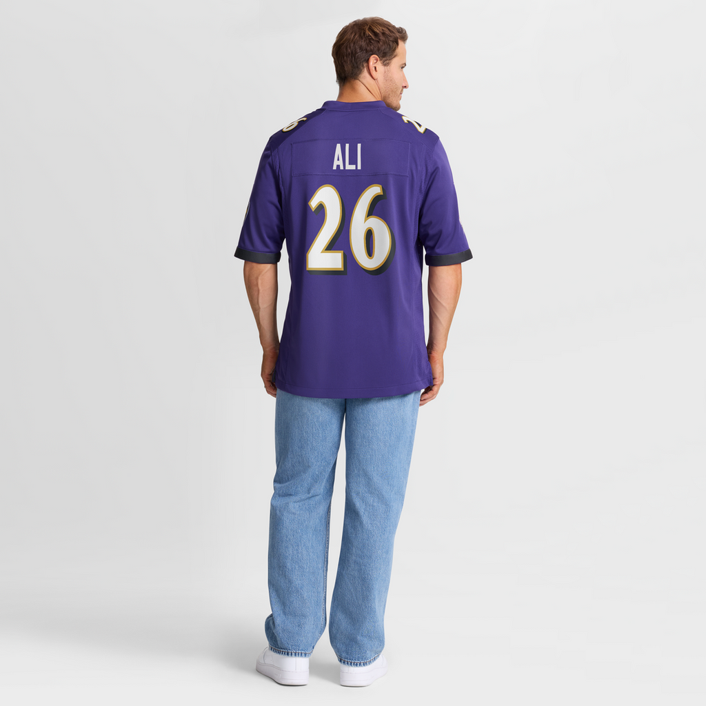 Rasheen Ali Baltimore Ravens Nike Team Game Jersey -  Purple