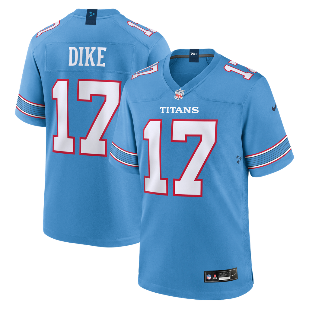Chimere Dike Tennessee Titans Nike Team Game Jersey -  Light Blue