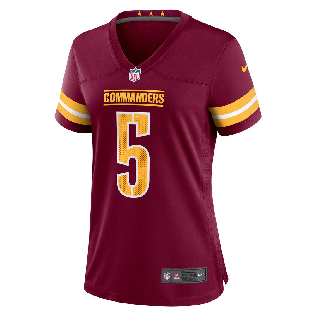 Jayden Daniels Washington Commanders Nike Women's  Player Game Jersey - Burgundy