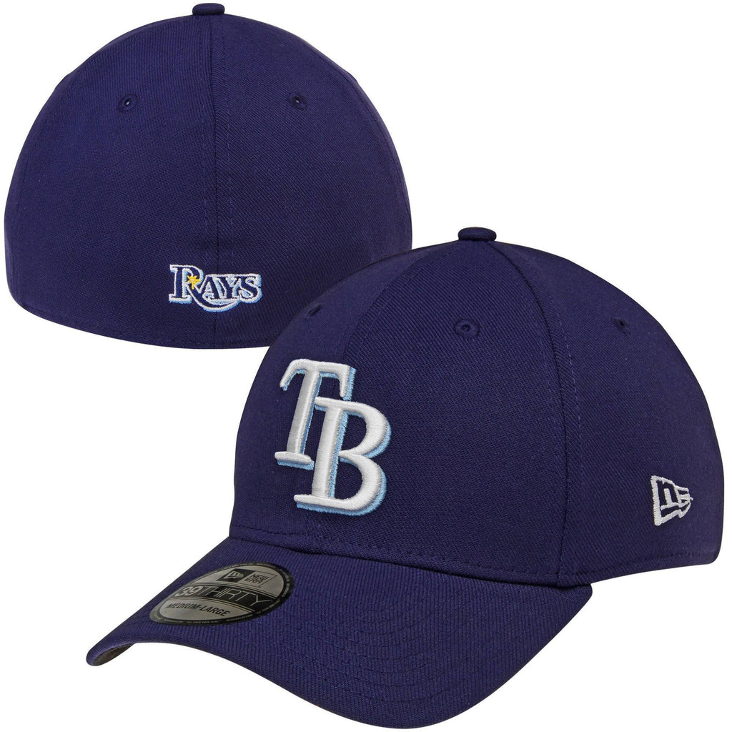 Men s Tampa Bay Rays New Era Navy MLB Team Classic 39THIRTY Flex Hat Official Team Hat Sports Fan Cap Official NFL Team Hat Football Fan Cap