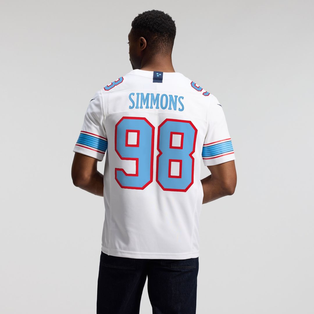 Jeffery Simmons Tennessee Titans Nike Vapor F.U.S.E. Sewn Down Limited Jersey - Light Blue