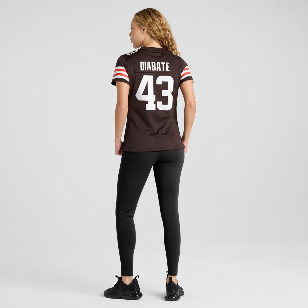 Mohamoud Diabate Cleveland Browns Nike Women's Team Game Jersey -  Brown