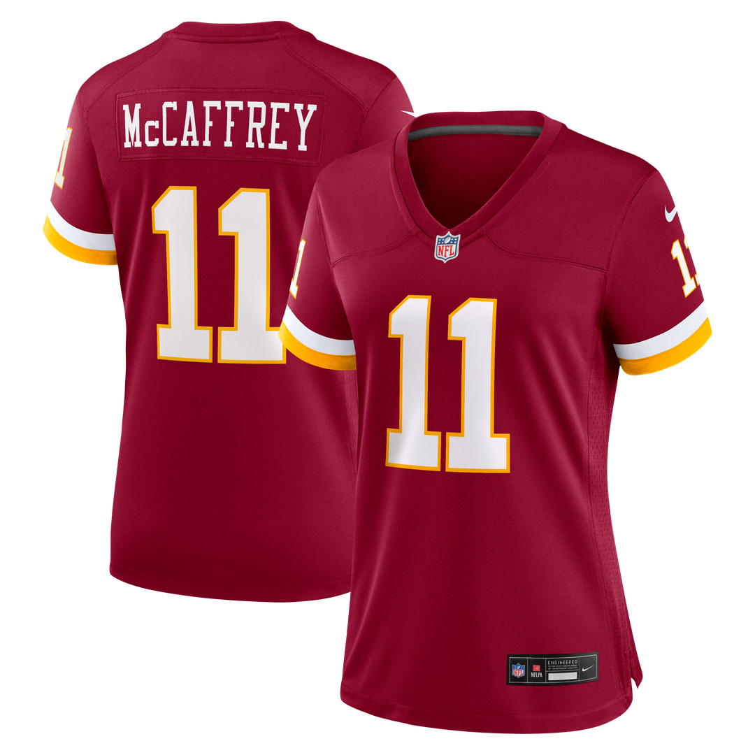 Luke McCaffrey Washington Commanders Nike Women's Game Super Bowl Era Jersey - White