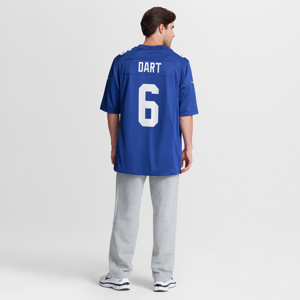 Jaxson Dart New York Giants Nike Team Game Jersey - Royal