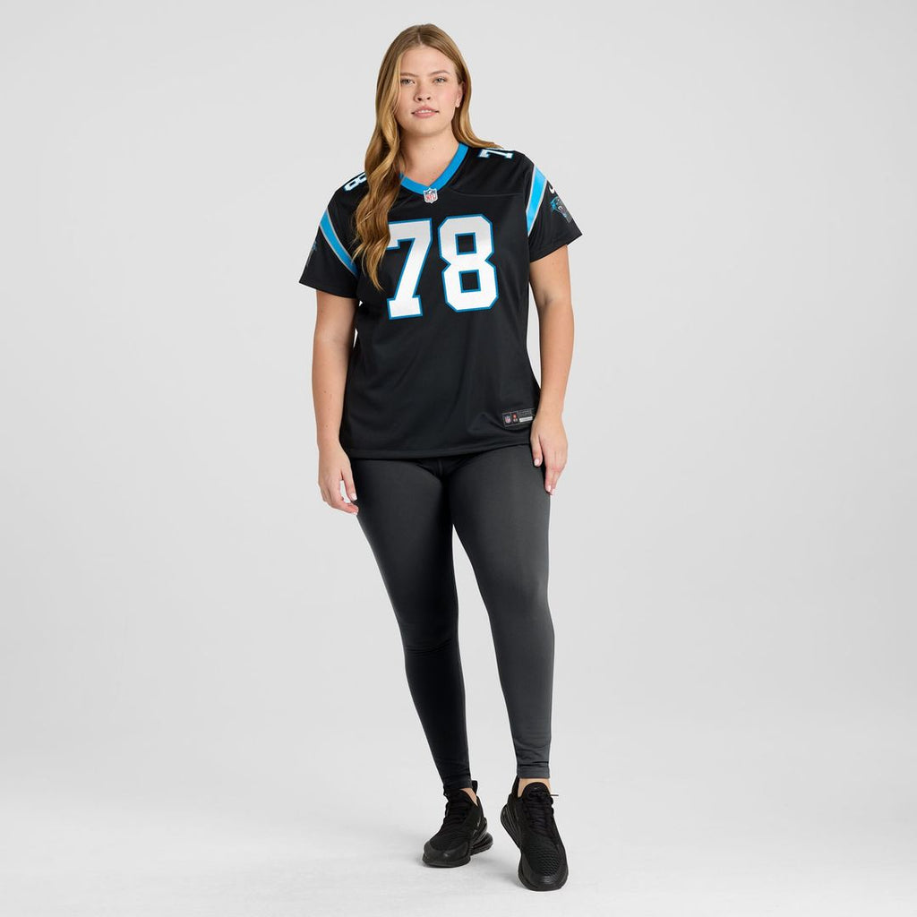 Popo Aumavae Carolina Panthers Nike Women's Team Game Jersey -  Black