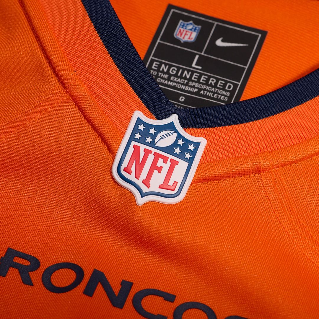 Lucas Krull Denver Broncos Nike Team Game Jersey -  Orange