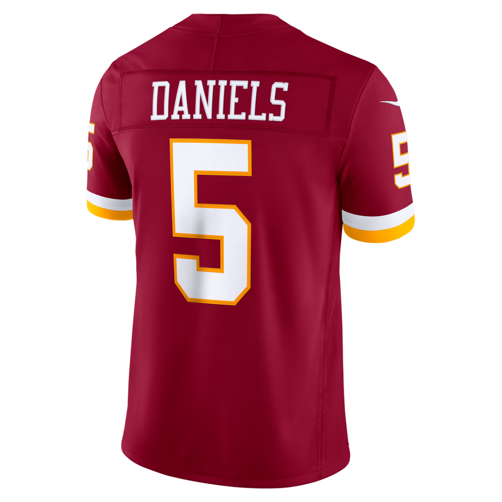 Jayden Daniels Washington Commanders Nike Vapor F.U.S.E. Stitched Limited Jersey - White
