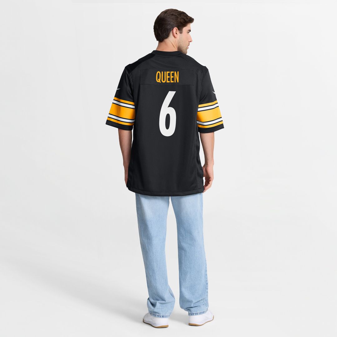 Patrick Queen Pittsburgh Steelers Nike  Game Jersey -  Black