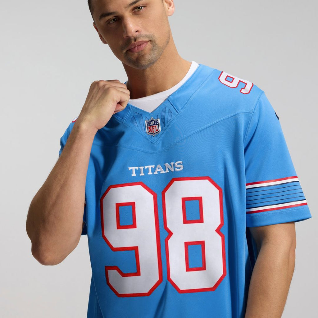 Jeffery Simmons Tennessee Titans Nike Vapor F.U.S.E. Stitched Limited Jersey - White