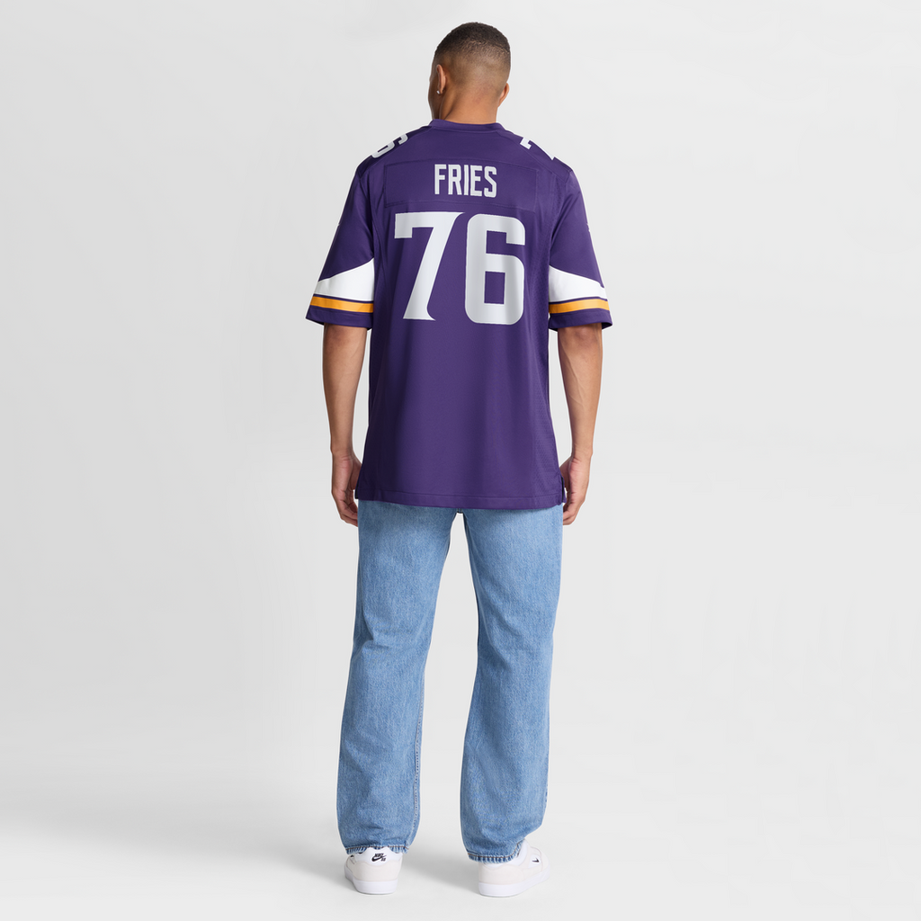 Will Fries Minnesota Vikings Nike Team Game Jersey -  Purple