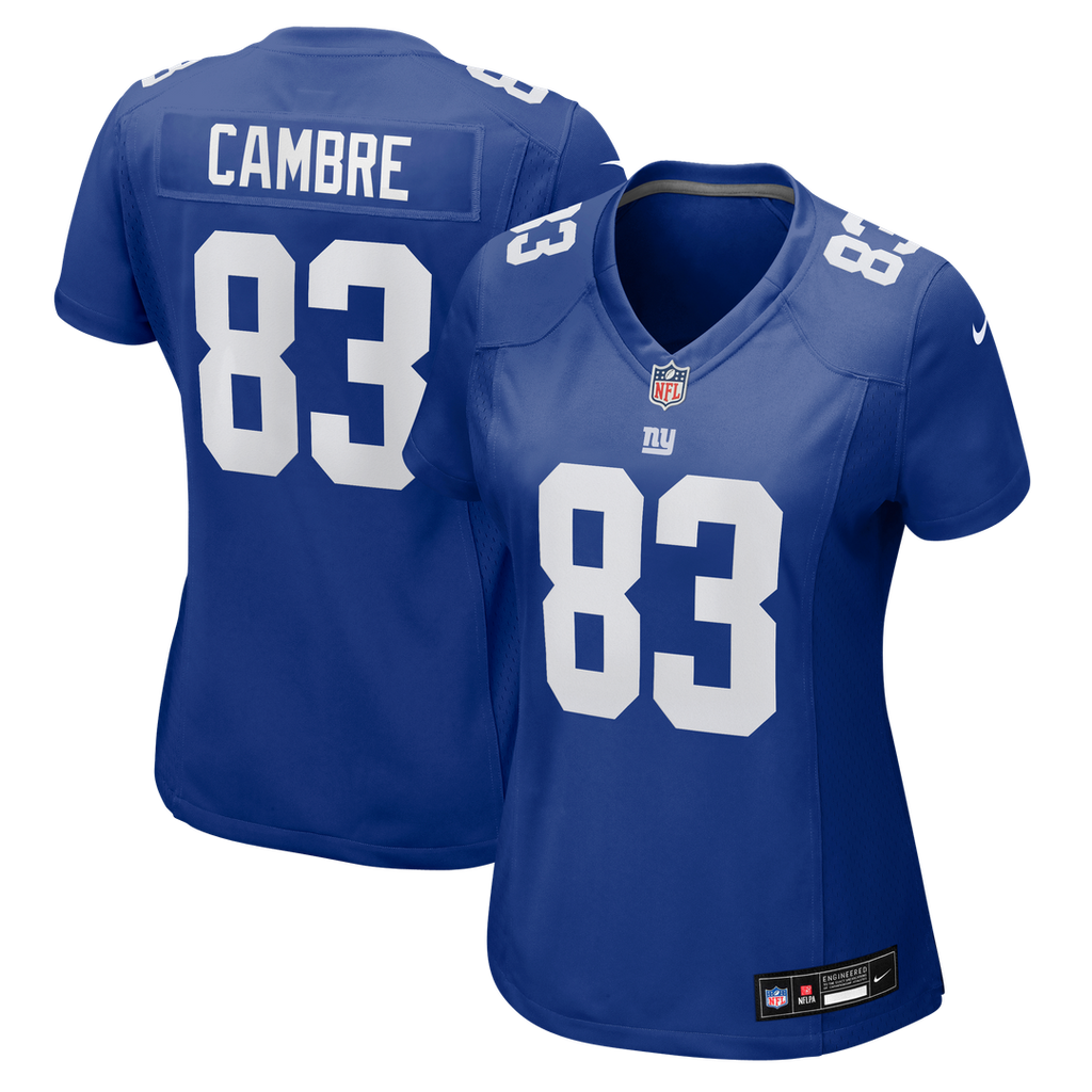 Dalen Cambre New York Giants Nike Women's Team Game Jersey -  Royal