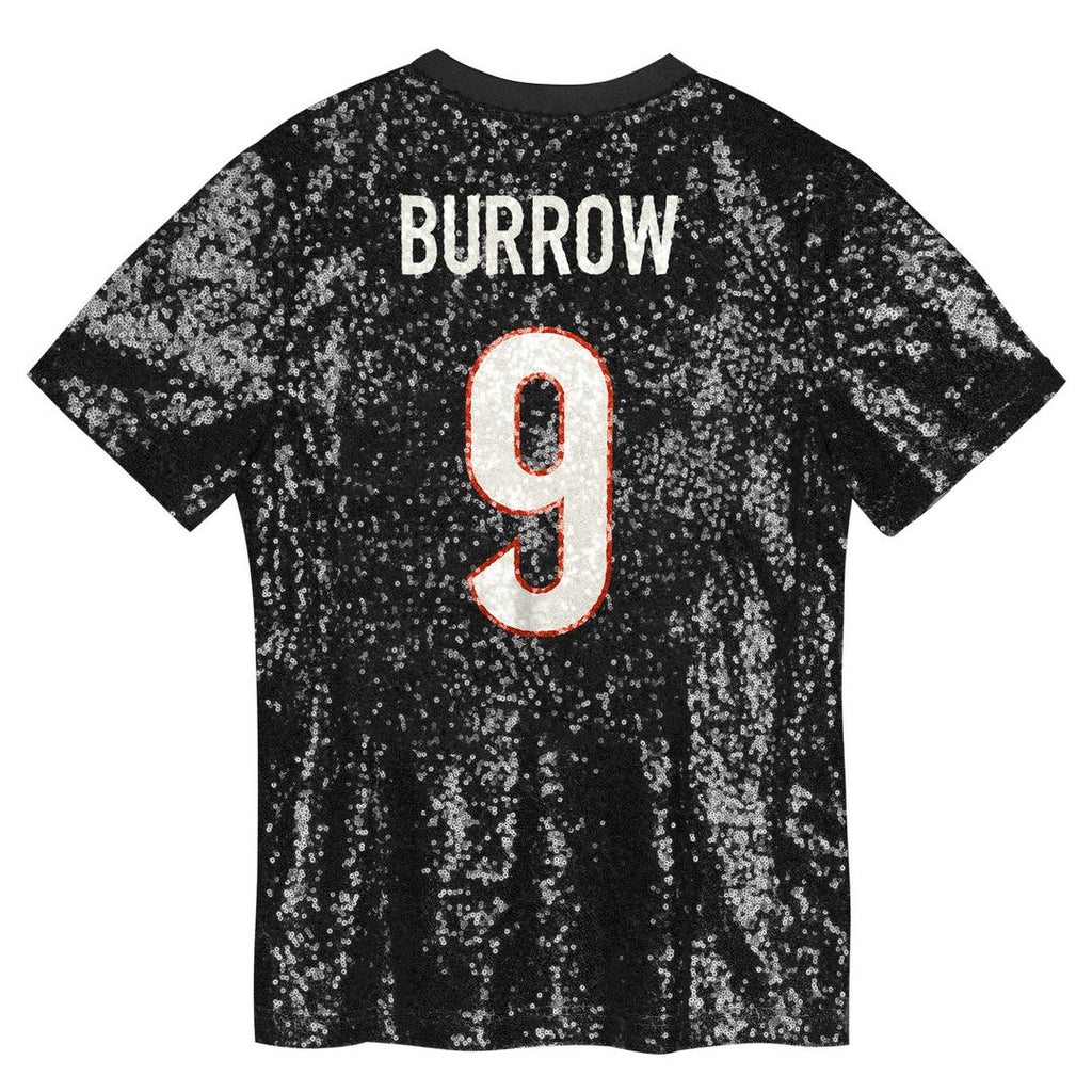 Joe Burrow Cincinnati Bengals Women's Player Name & Number V-Neck Fashion Jersey - Black