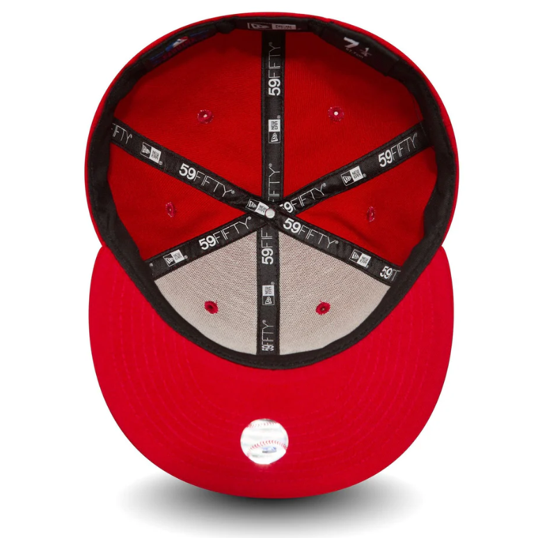 New York Yankees MLB League Essential 59FIFTY Fitted New Era Red White Official Team Hat Sports Fan Cap Official NFL Team Hat Football Fan Cap