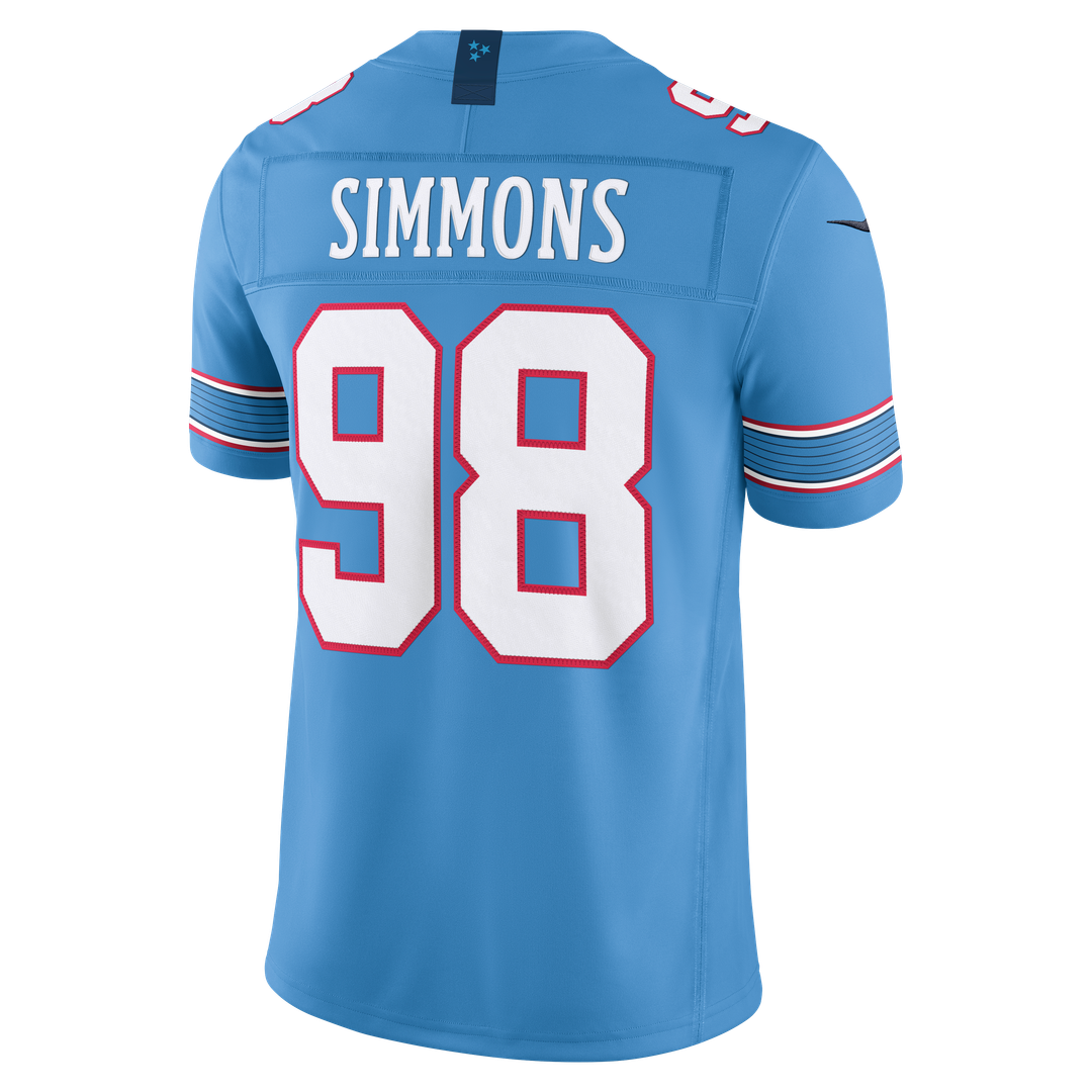 Jeffery Simmons Tennessee Titans Nike Vapor F.U.S.E. Stitched Limited Jersey - White