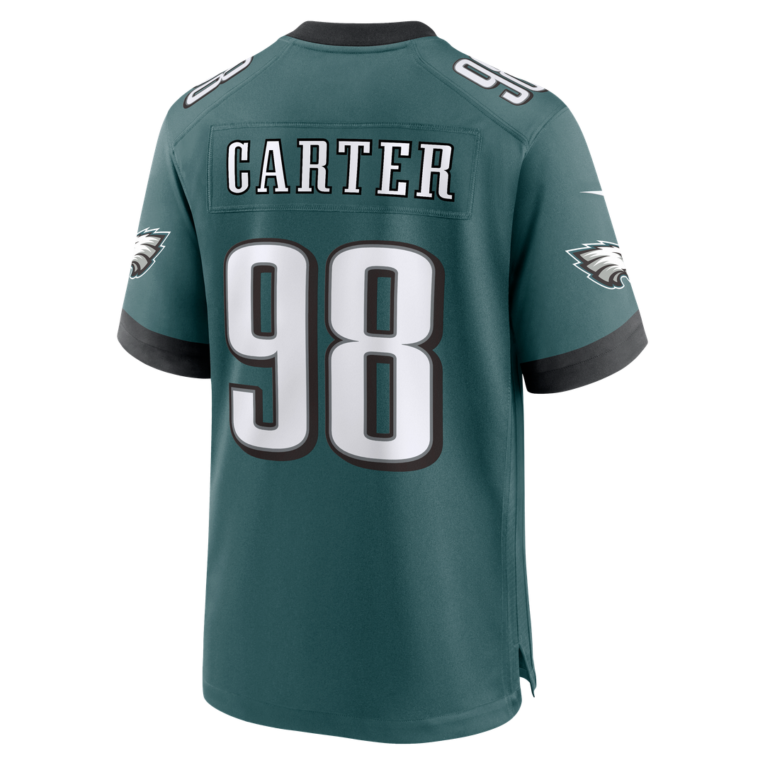 Jalen Carter Philadelphia Eagles Nike Team Game Jersey -  Midnight Green