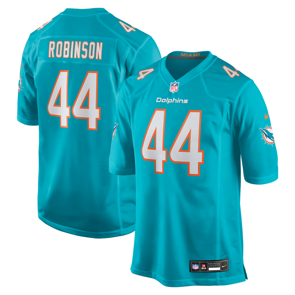Chop Robinson Miami Dolphins Nike  Player Game Jersey - Aqua