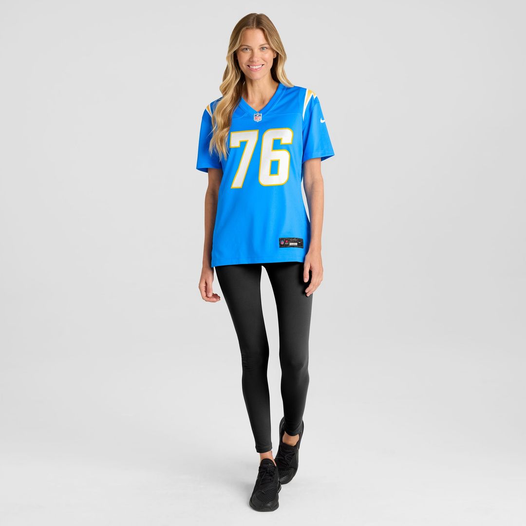 Joe Alt Los Angeles Chargers Nike Women's 2024 NFL Draft First Round Pick Player Game Jersey - Powder Blue