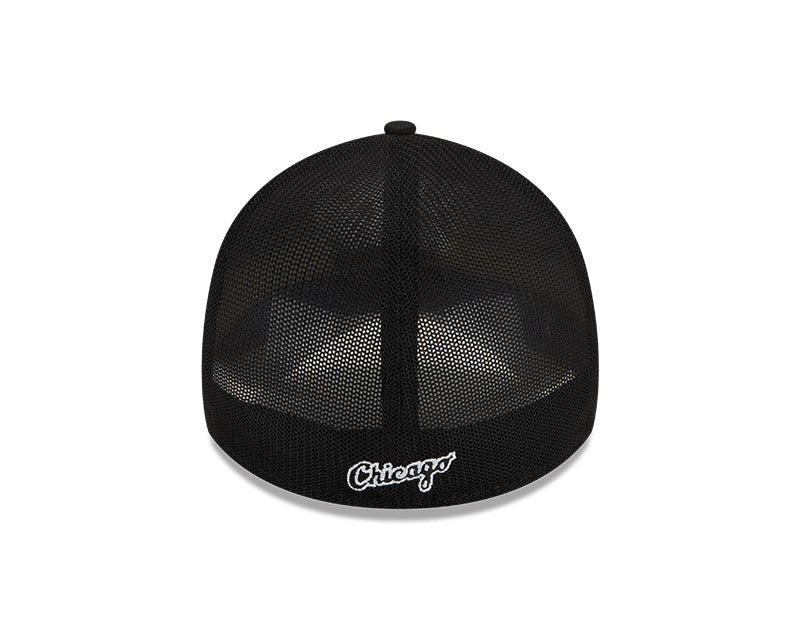 Men s Chicago White Sox New Era Black Batting Practice 39THIRTY Flex-Fit Hat Official Team Hat Sports Fan Cap Official NFL Team Hat Football Fan Cap