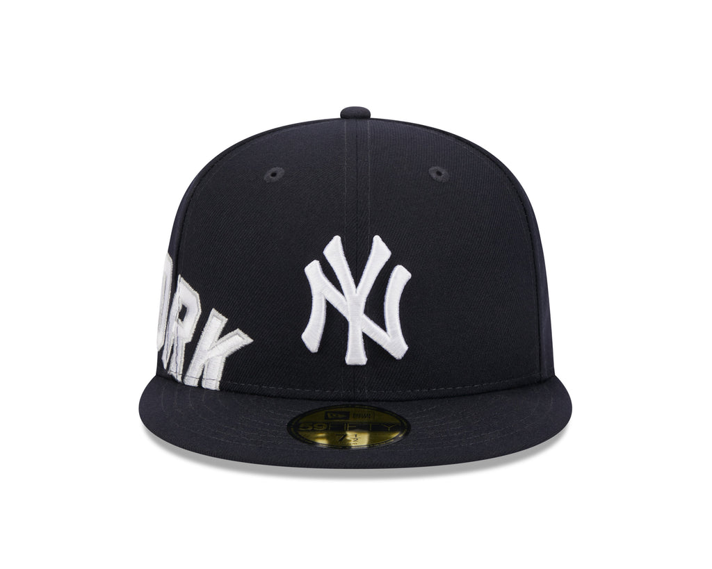 New York Yankees New Era Navy Arch 59FIFTY Fitted Hat Official Team Hat Sports Fan Cap Official NFL Team Hat Football Fan Cap