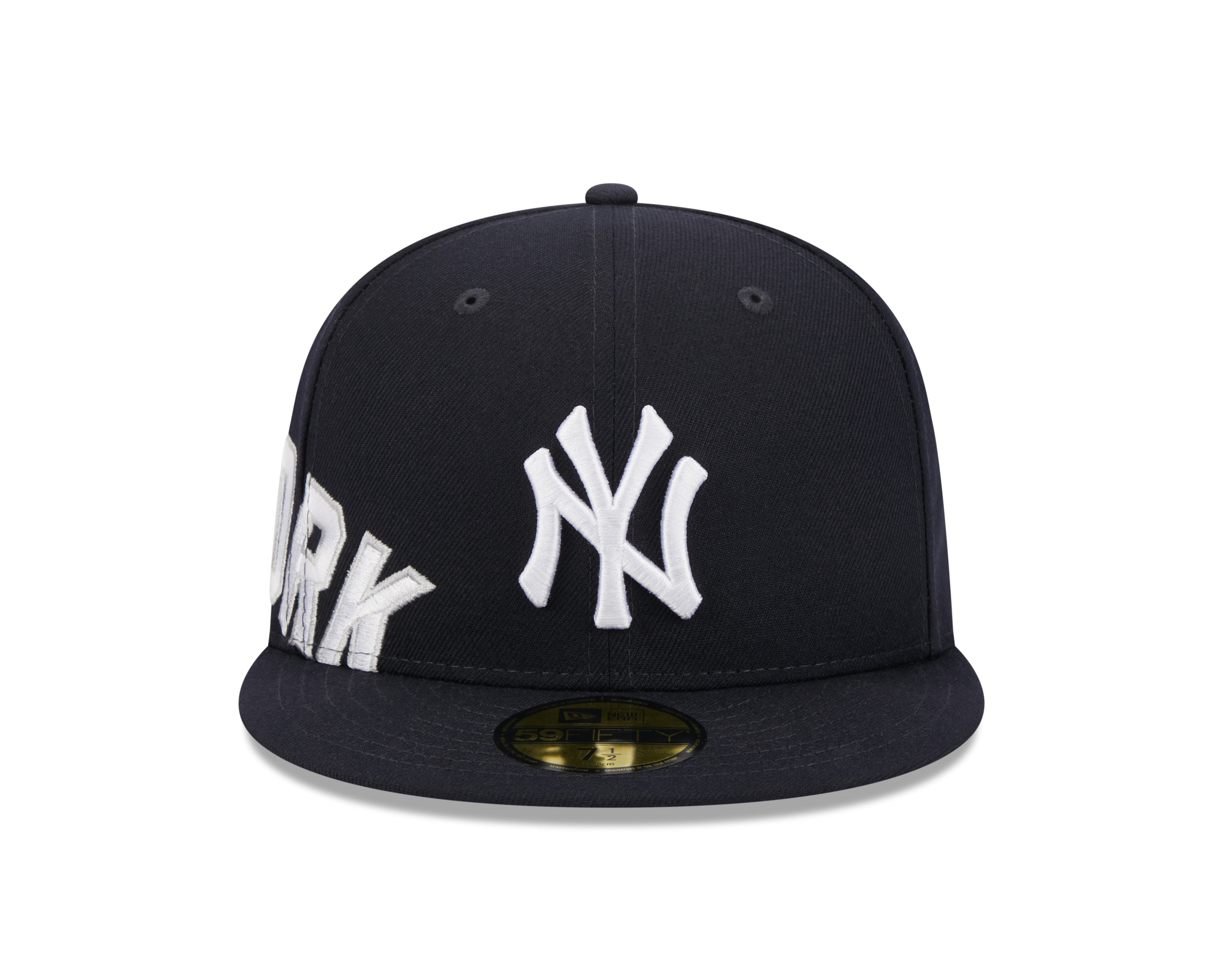 New York Yankees New Era Navy Arch 59FIFTY Fitted Hat Official Team Hat Sports Fan Cap Official NFL Team Hat Football Fan Cap