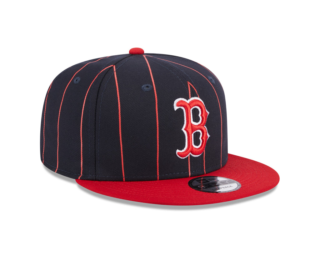 Boston Red Sox Navy Red Vintage New Era 9FIFTY Snapback Hat Official Team Hat Sports Fan Cap Official NFL Team Hat Football Fan Cap