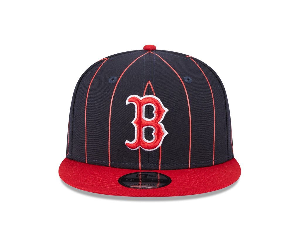 Boston Red Sox Navy Red Vintage New Era 9FIFTY Snapback Hat Official Team Hat Sports Fan Cap Official NFL Team Hat Football Fan Cap