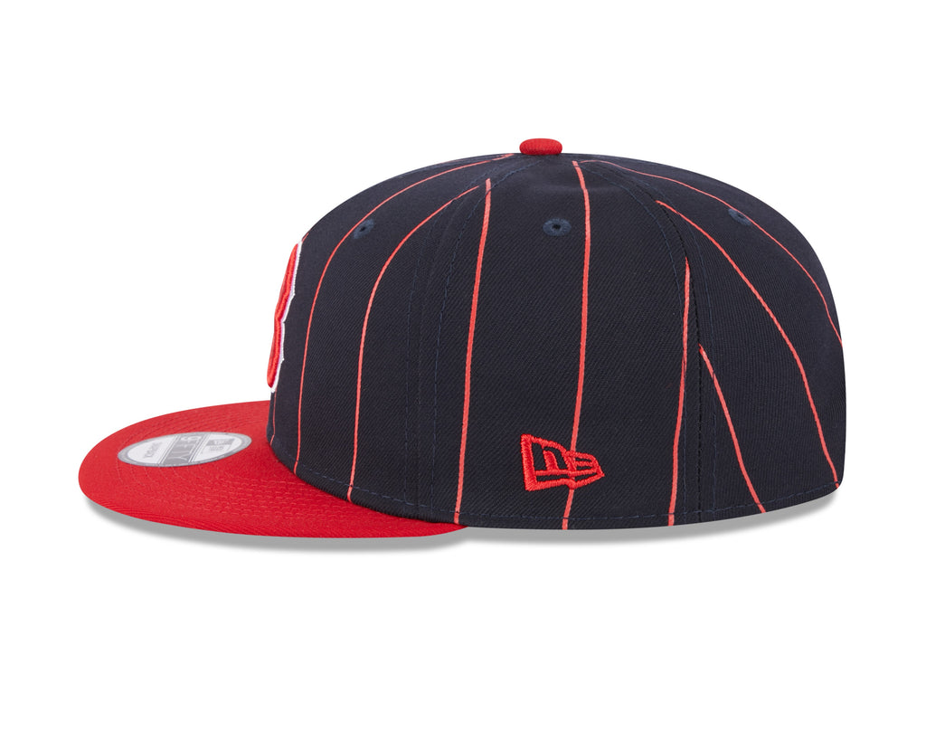 Boston Red Sox Navy Red Vintage New Era 9FIFTY Snapback Hat Official Team Hat Sports Fan Cap Official NFL Team Hat Football Fan Cap