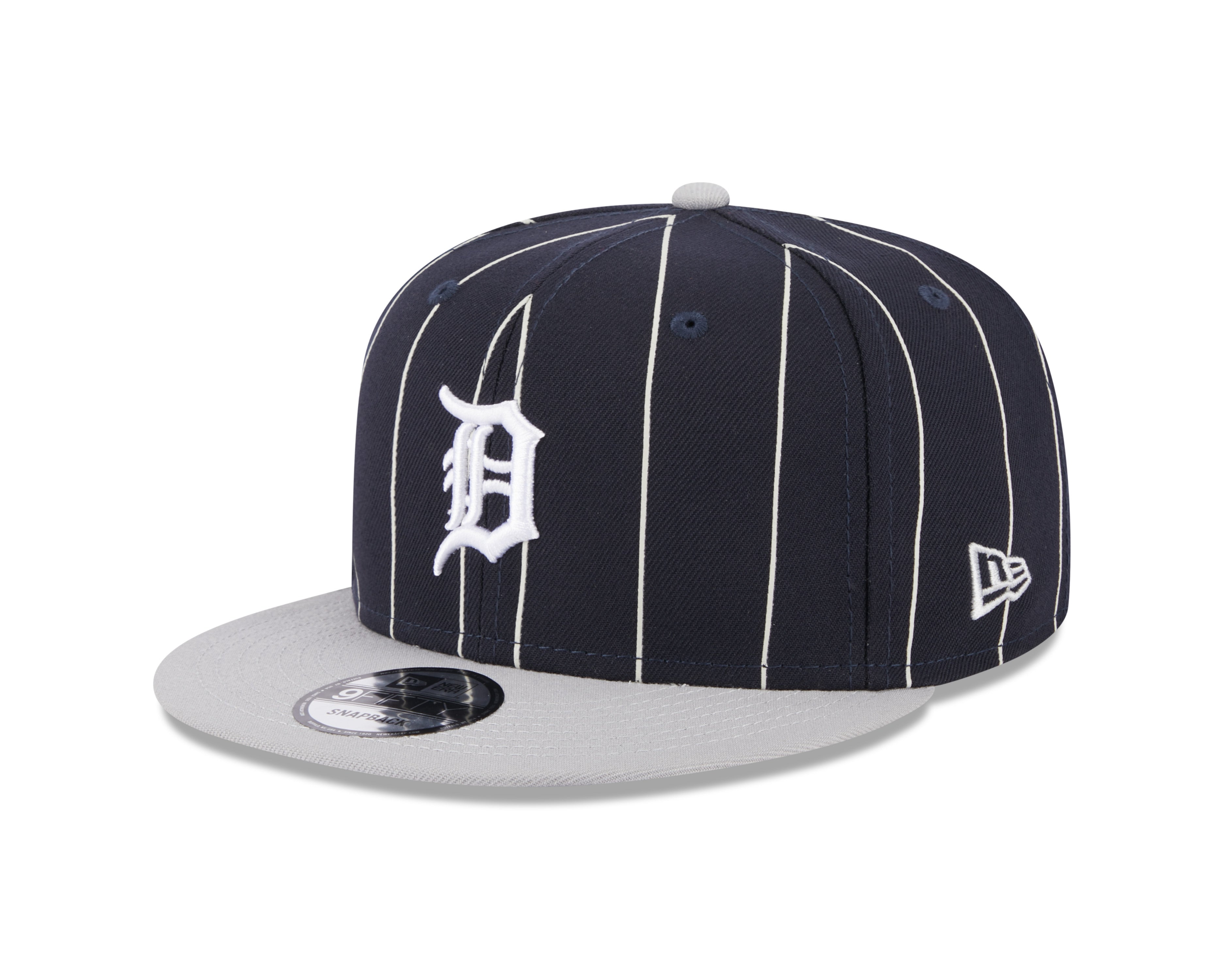 Detroit Tigers Navy Gray Vintage New Era 9FIFTY Snapback Hat Official Team Hat Sports Fan Cap Official NFL Team Hat Football Fan Cap