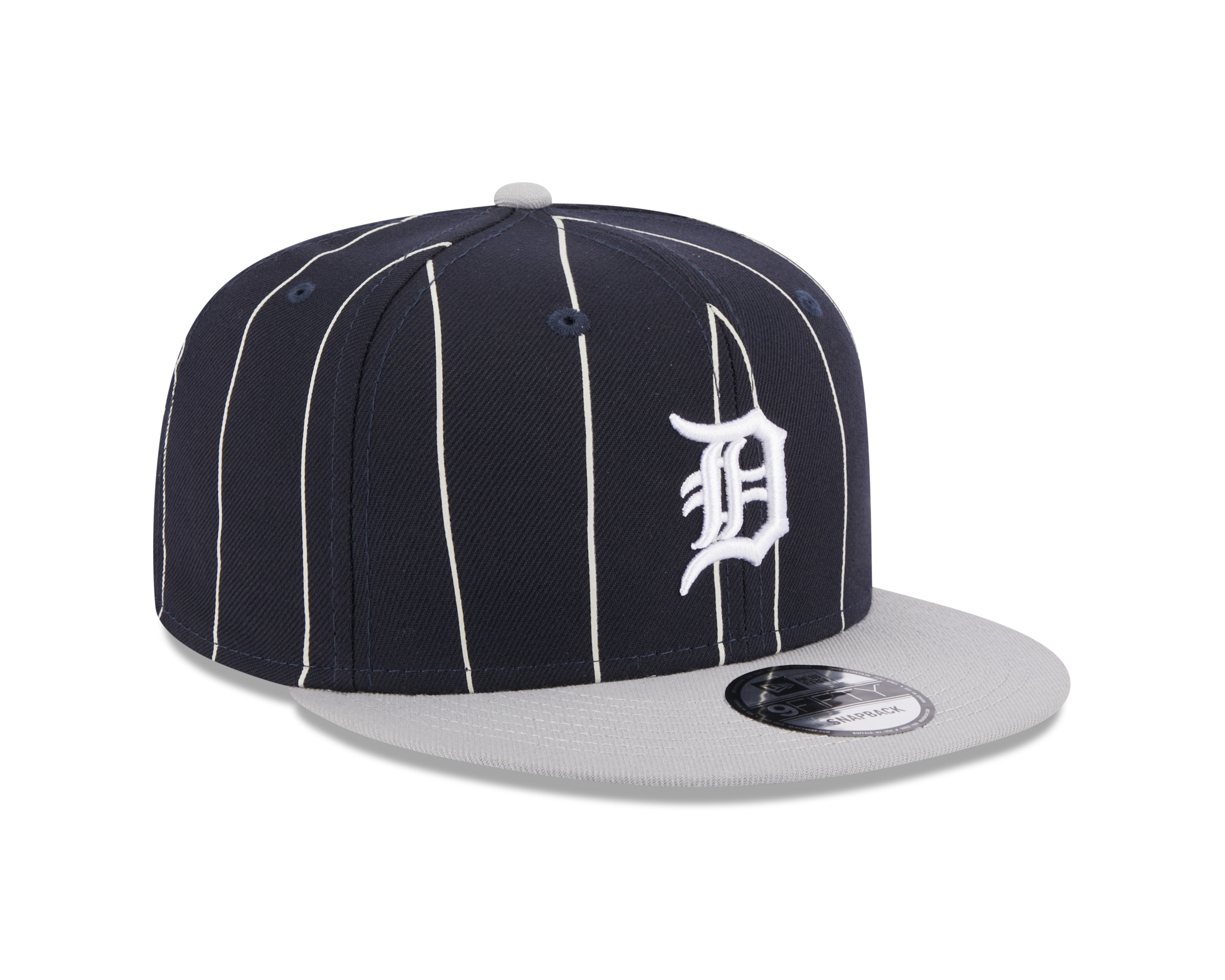Detroit Tigers Navy Gray Vintage New Era 9FIFTY Snapback Hat Official Team Hat Sports Fan Cap Official NFL Team Hat Football Fan Cap