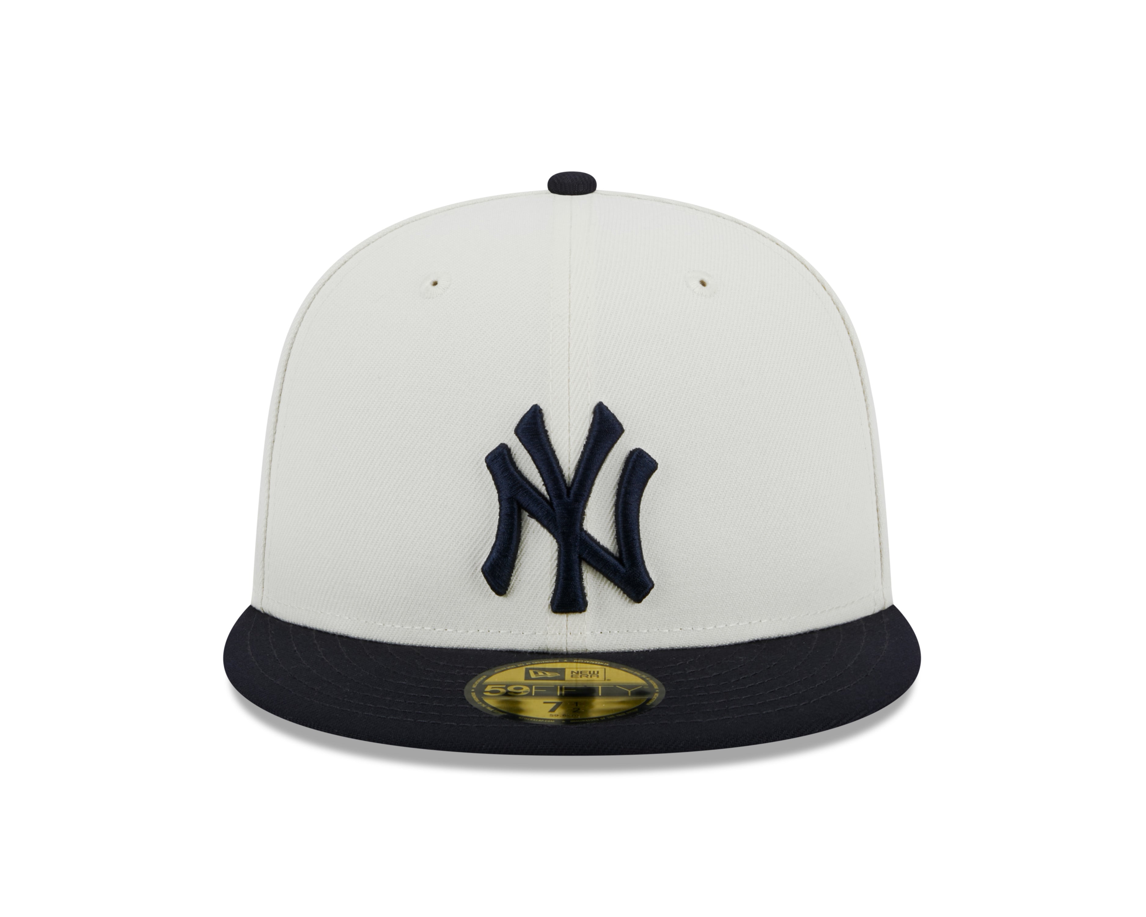 New York Yankees 2000 World Series Cream Navy New Era Retro 59FIFTY Fitted Hat Official Team Hat Sports Fan Cap Official NFL Team Hat Football Fan Cap