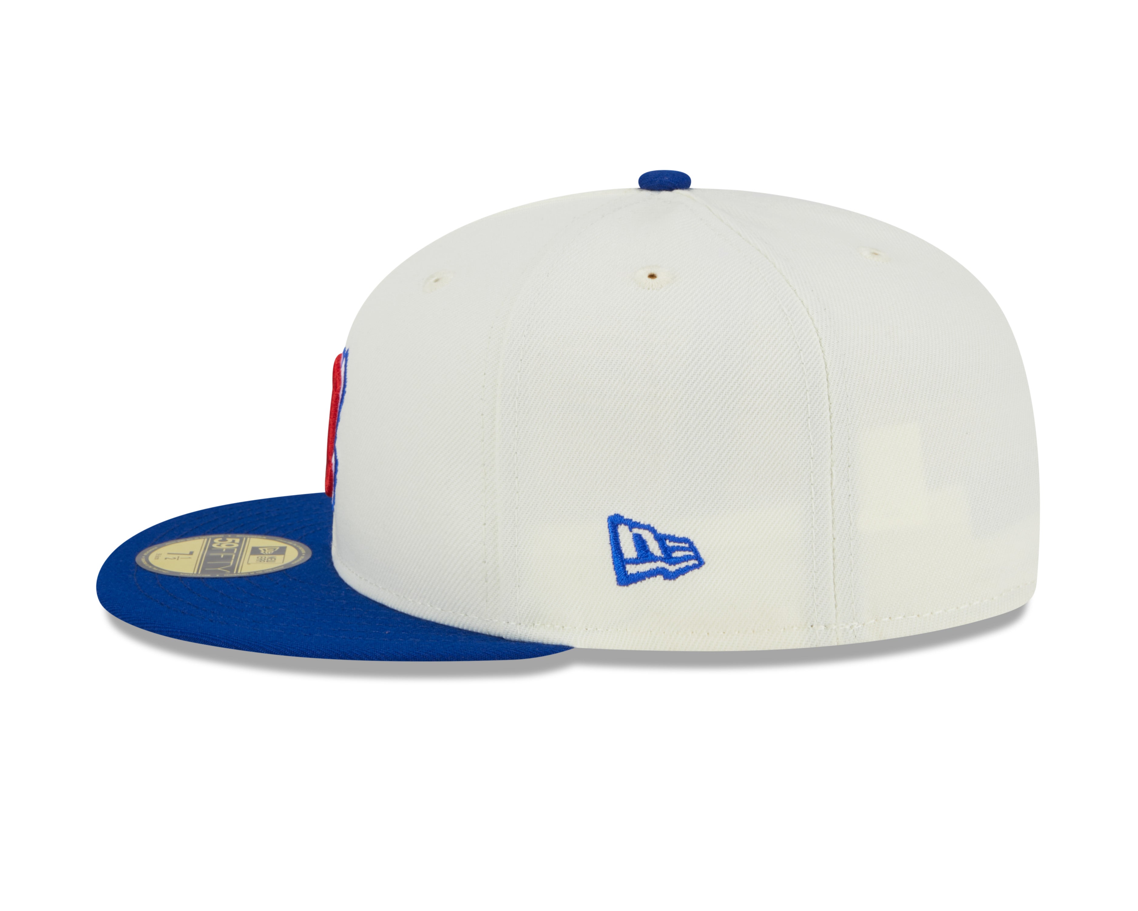 Atlanta Braves 2000 All Star Game Cream Royal New Era Retro 59FIFTY Fitted Hat Official Team Hat Sports Fan Cap Official NFL Team Hat Football Fan Cap