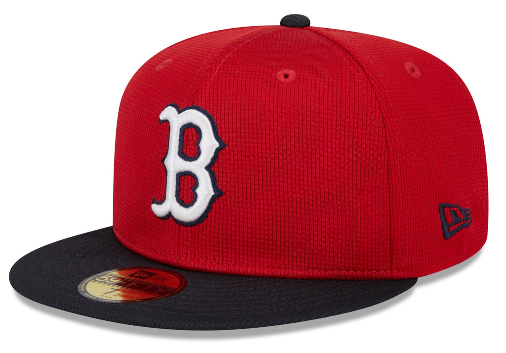 Boston Red Sox New Era Red Navy 2025 Spring Training 59FIFTY Fitted Hat Official Team Hat Sports Fan Cap Official NFL Team Hat Football Fan Cap