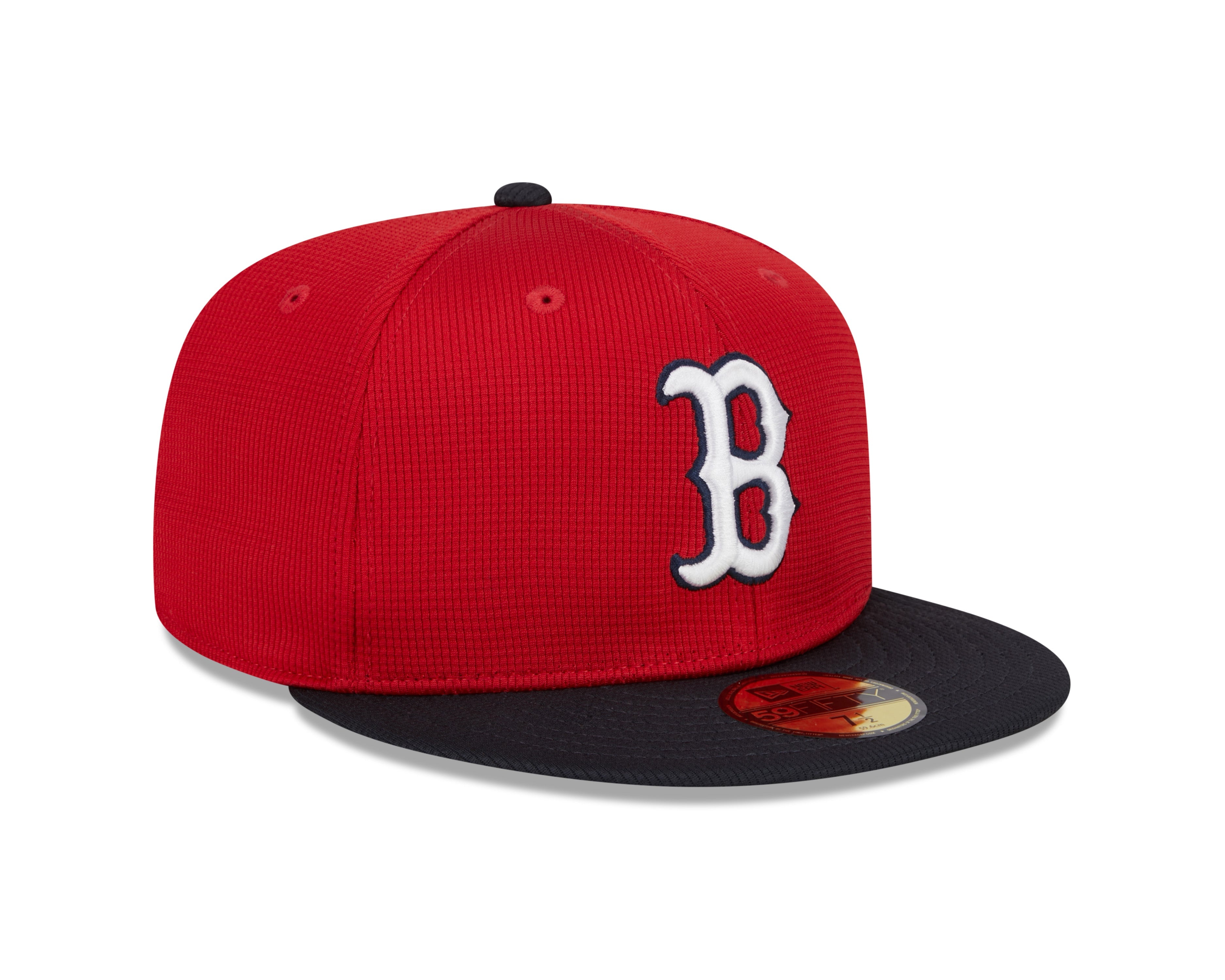 Boston Red Sox New Era Red Navy 2025 Spring Training 59FIFTY Fitted Hat Official Team Hat Sports Fan Cap Official NFL Team Hat Football Fan Cap