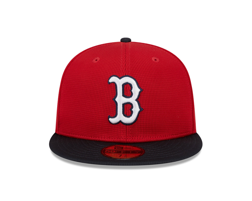Boston Red Sox New Era Red Navy 2025 Spring Training 59FIFTY Fitted Hat Official Team Hat Sports Fan Cap Official NFL Team Hat Football Fan Cap