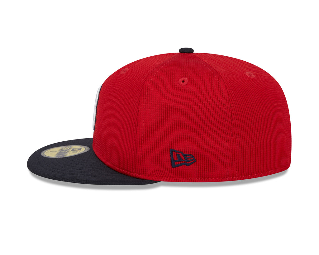 Boston Red Sox New Era Red Navy 2025 Spring Training 59FIFTY Fitted Hat Official Team Hat Sports Fan Cap Official NFL Team Hat Football Fan Cap