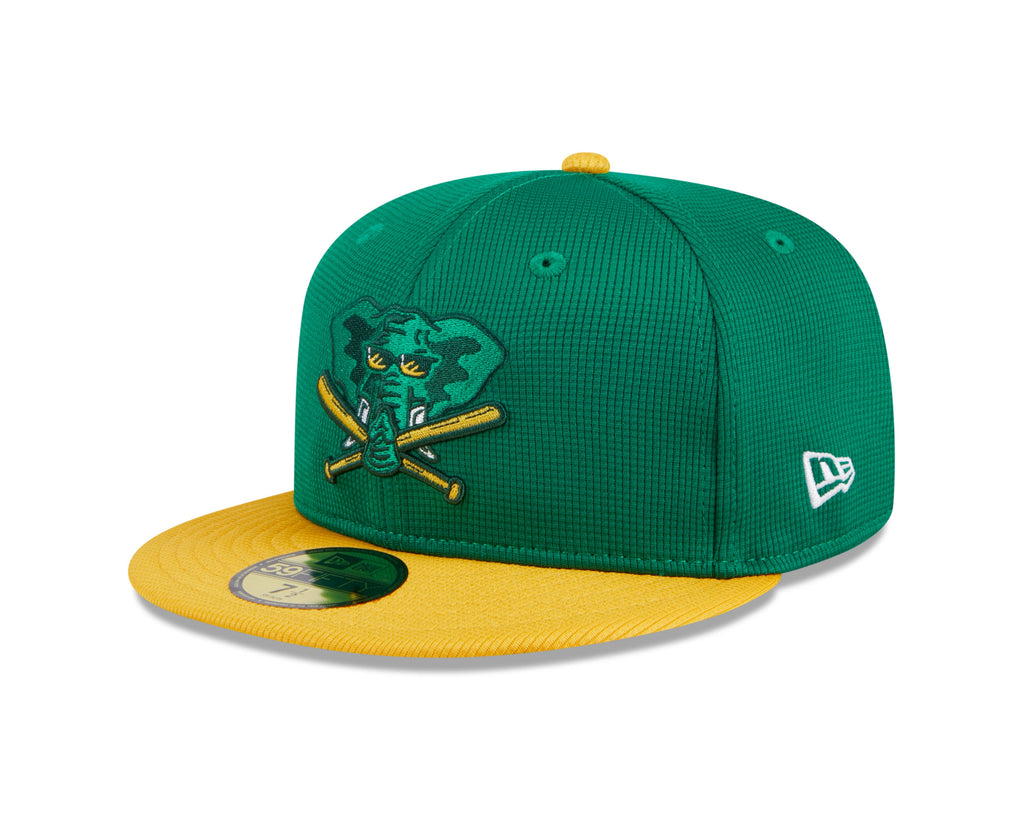 Men s Oakland Athletics New Era Green 2024 Batting Practice 59FIFTY Fitted Hat Official Team Hat Sports Fan Cap Official NFL Team Hat Football Fan Cap