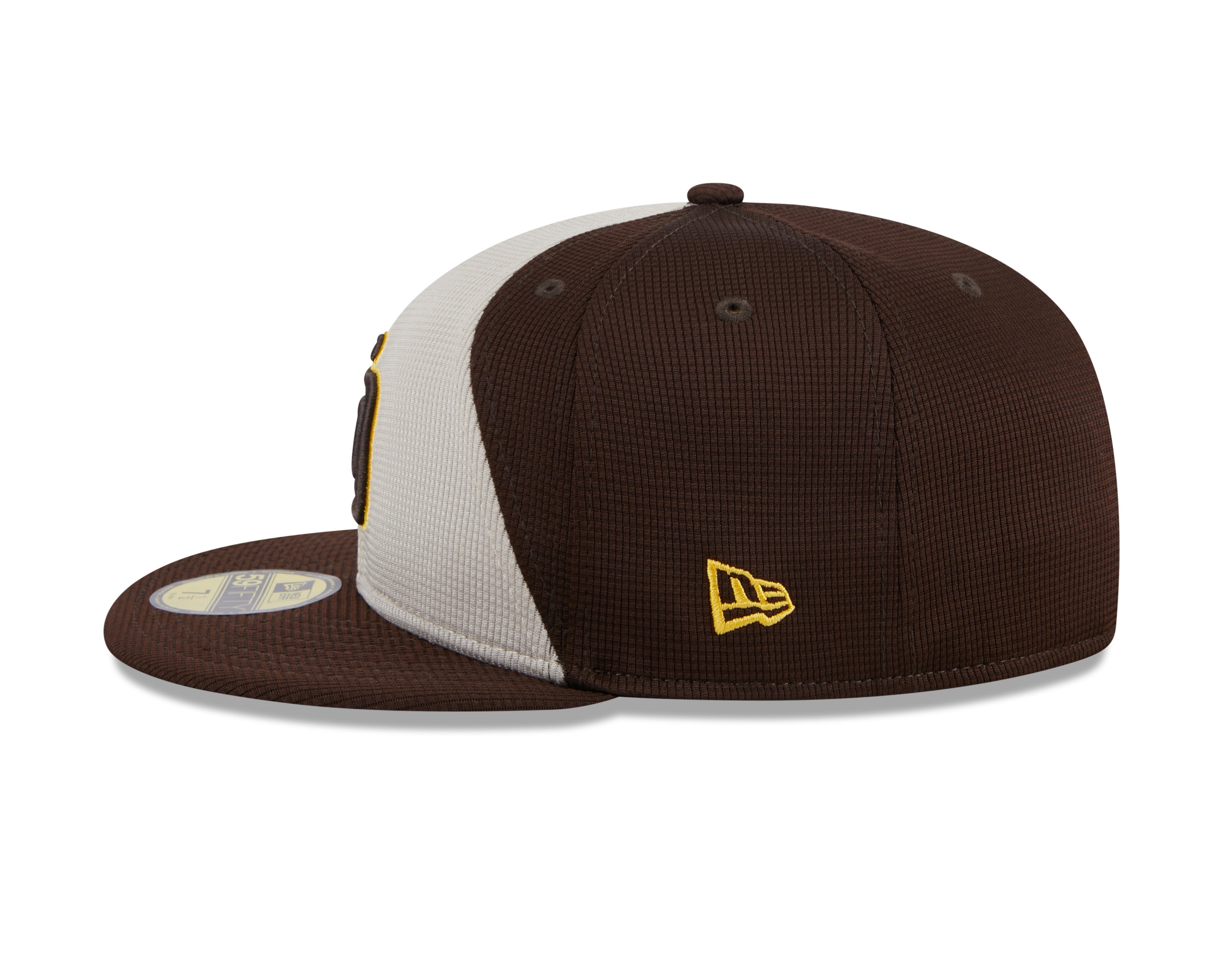 Men s San Diego Padres New Era Brown 2024 Batting Practice 59FIFTY Fitted Hat Official Team Hat Sports Fan Cap Official NFL Team Hat Football Fan Cap