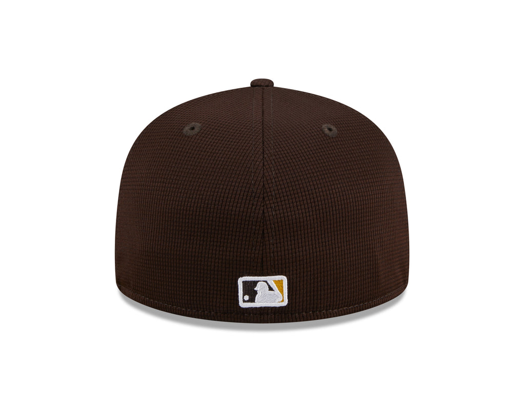 Men s San Diego Padres New Era Brown 2024 Batting Practice 59FIFTY Fitted Hat Official Team Hat Sports Fan Cap Official NFL Team Hat Football Fan Cap