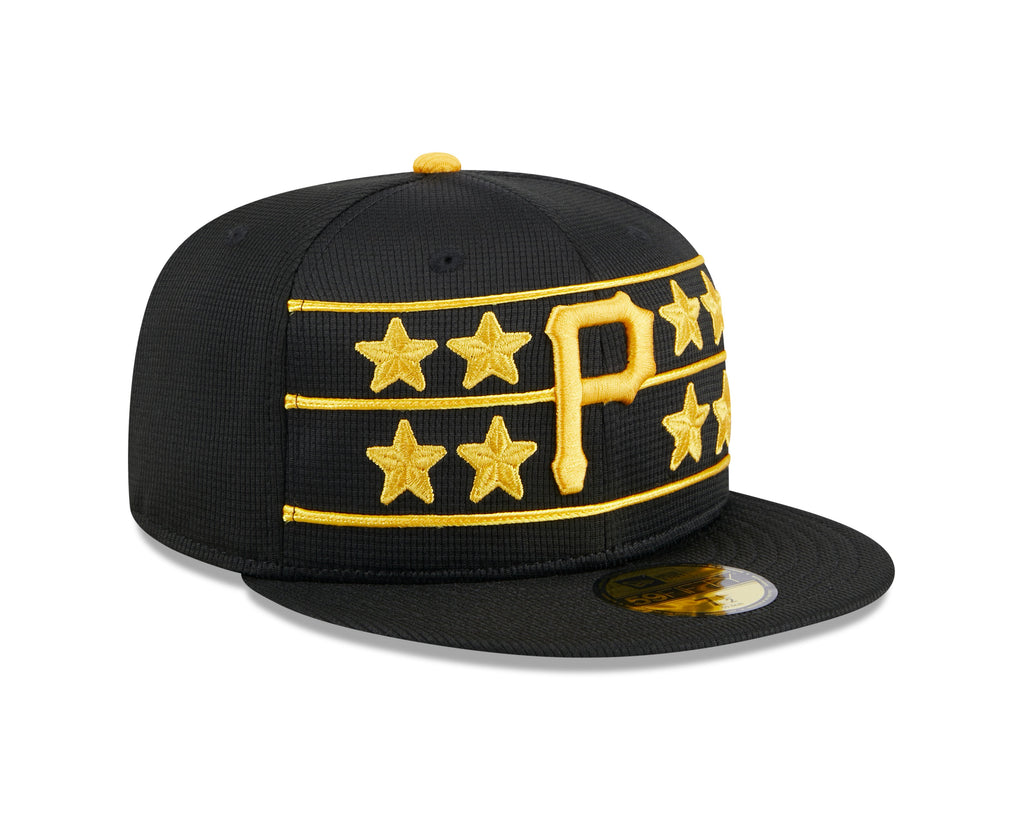 Men s Pittsburgh Pirates New Era Black 2024 Batting Practice 59FIFTY Fitted Hat Official Team Hat Sports Fan Cap Official NFL Team Hat Football Fan