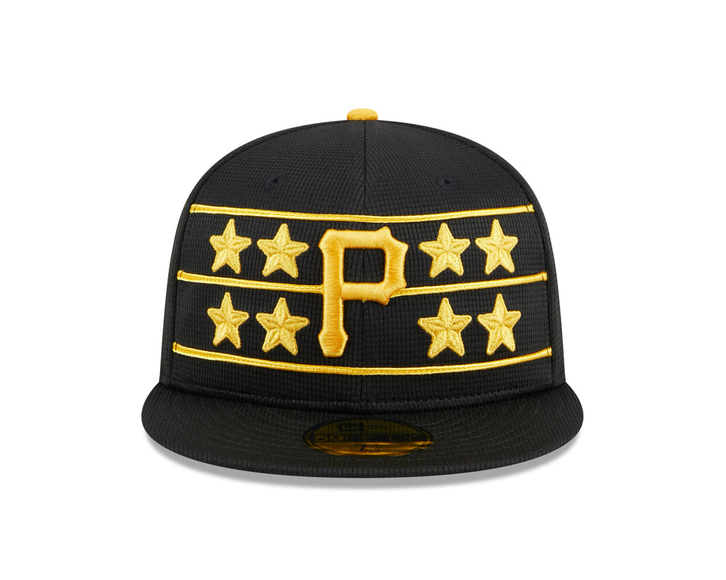 Men s Pittsburgh Pirates New Era Black 2024 Batting Practice 59FIFTY Fitted Hat Official Team Hat Sports Fan Cap Official NFL Team Hat Football Fan