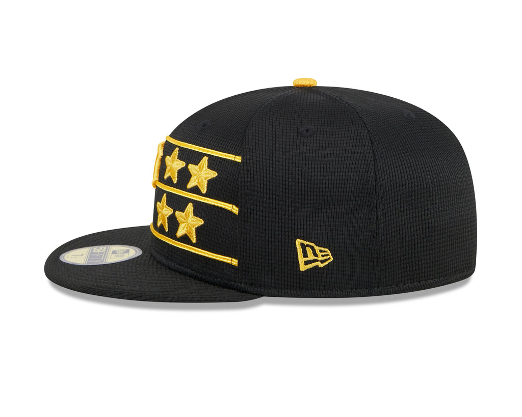 Men s Pittsburgh Pirates New Era Black 2024 Batting Practice 59FIFTY Fitted Hat Official Team Hat Sports Fan Cap Official NFL Team Hat Football Fan
