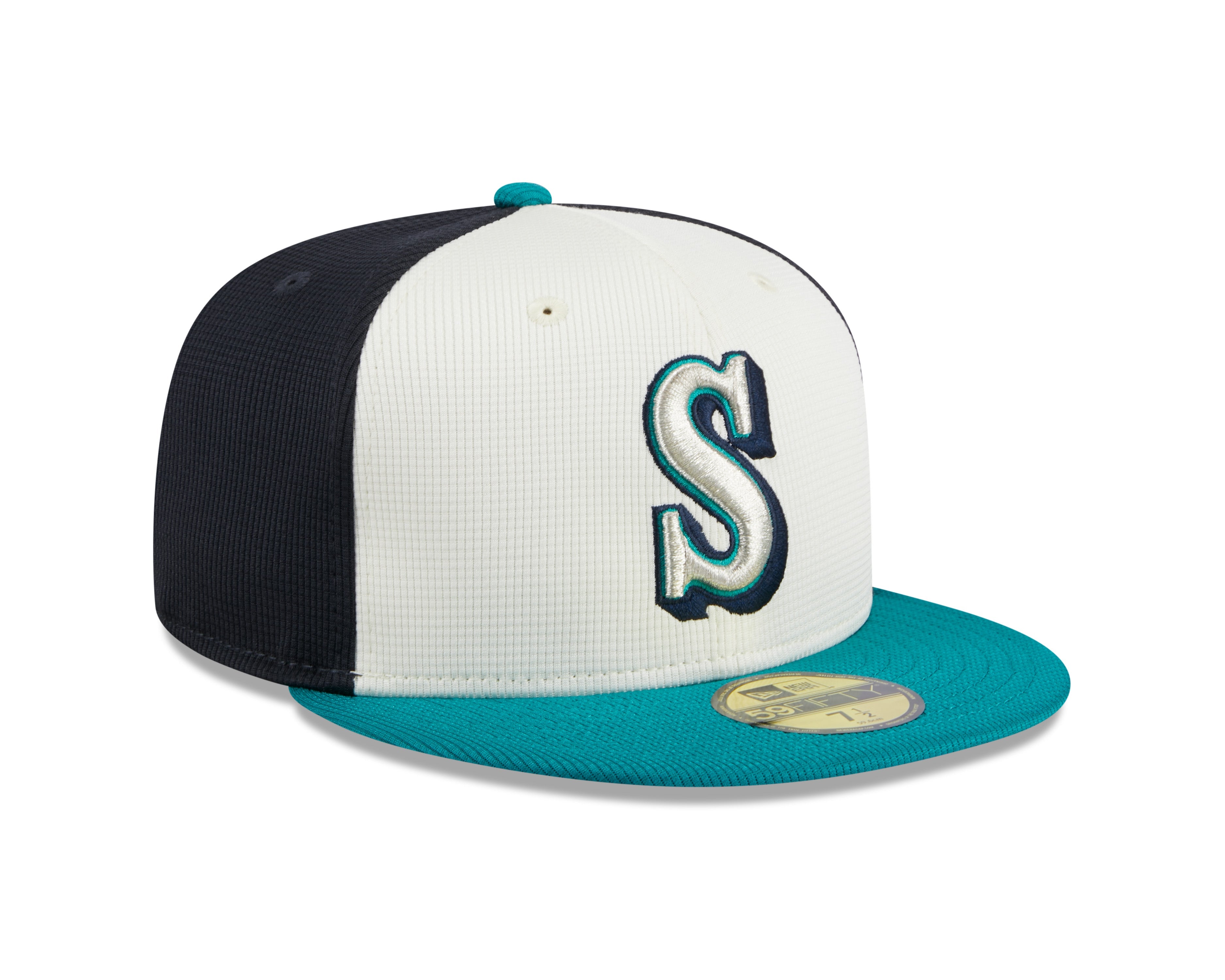Men s Seattle Mariners New Era White 2024 Batting Practice 59FIFTY Fitted Hat Official Team Hat Sports Fan Cap Official NFL Team Hat Football Fan Cap