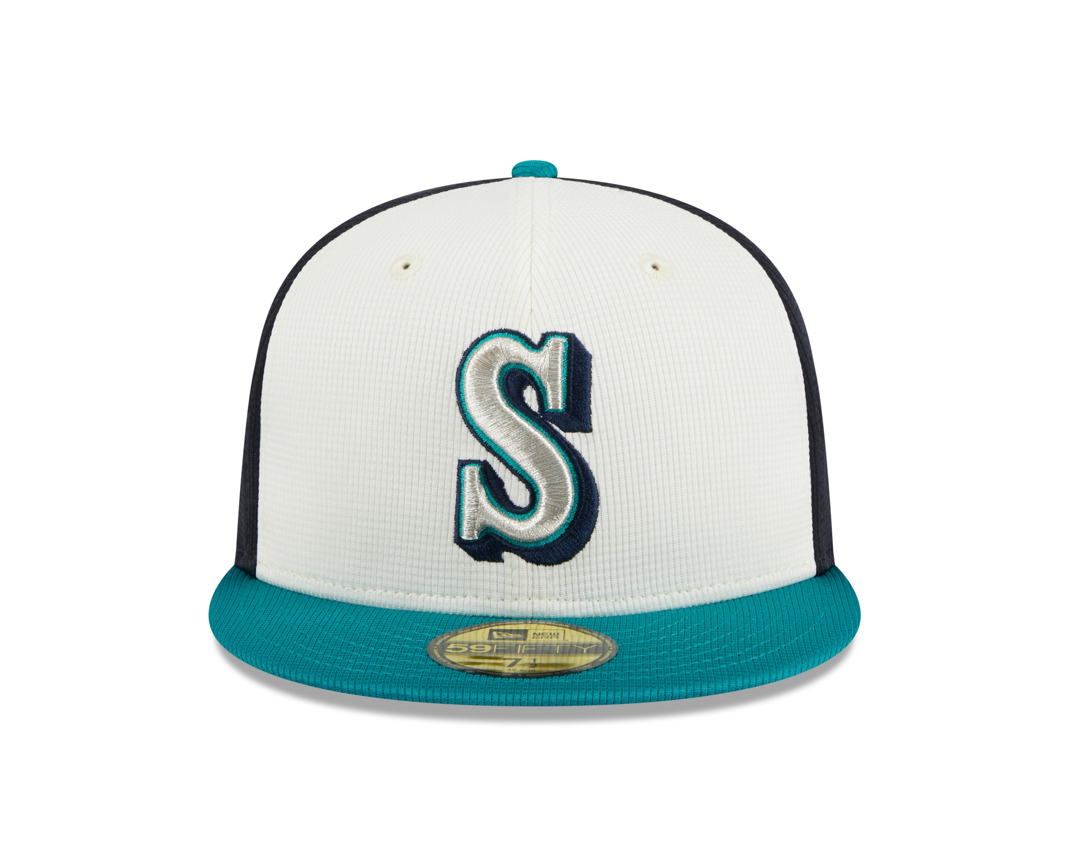 Men s Seattle Mariners New Era White 2024 Batting Practice 59FIFTY Fitted Hat Official Team Hat Sports Fan Cap Official NFL Team Hat Football Fan Cap